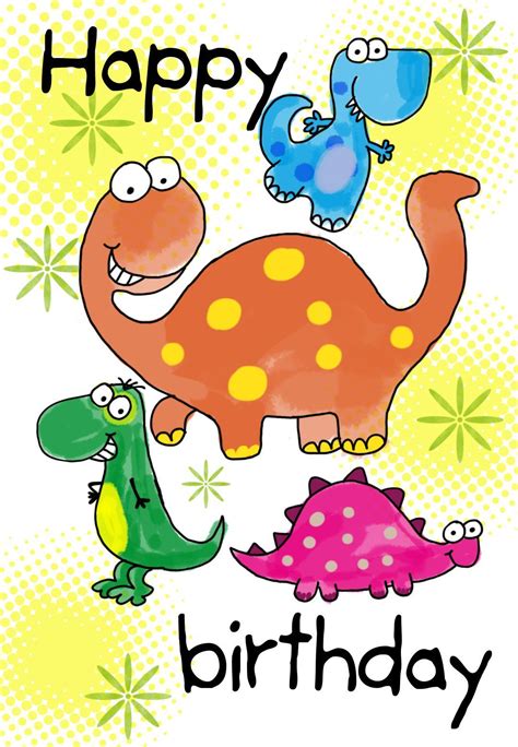 Dinosaur Happy Birthday Free Printable